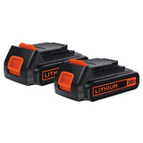 Black & Decker LSTE525R 20V MAX 1.5 Ah Cordless Lithium-Ion EASYFEED 2-Speed 12 in. String Trimmer/Edger Kit (Renewed)