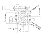 YAMATIC Horizontal Pressure Washer Pump 2900 PSI 2.3 GPM 6.5HP 3/4