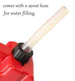 SXMA 10L Fuel Tank Cans Spare 2.6 Gallon Portable Fuel Oil Petrol Diesel Storage Gas Tank Emergency Backup (Pack of 1) Red