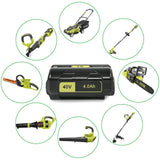 Amityke 40V 4000mAh Lithium Battery for Ryobi 40-Volt Collection Cordless Power Tools Li-ion Battery OP4015 OP4026 OP40201 OP40261 OP4030 OP40301 OP4040 OP40401 OP4050 OP40501 OP40601
