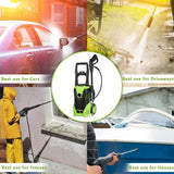 Homdox 3000 PSI Electric Pressure Washer 1800W High Pressure Power Washer Machine with Power Hose Gun Turbo Wand 5 Interchangeable Nozzles