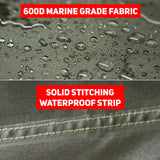 Family Accessories Riding Lawn Mower Cover: Waterproof, Heavy Duty, Durable, UV and Water Resistant Cover for Ride-On Garden Tractor (76Lx47Wx47H)