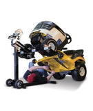 MoJack PRO - Residential Riding Lawn Mower Lift, 750lb Lifting Capacity, Fits Most Residential & Zero Turn Riding Lawn Mowers, Folds Flat for Easy Storage, Industry Leading Two-Year Warranty