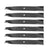 (6) Lawn Mower Blades for Toro Zero Turn Mowers 50