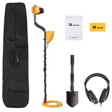 RM RICOMAX Professional Metal Detector GC-1037【Disc & Notch & Pinpoint Modes】 Metal Detector Waterproof IP68 with High Accuracy【Advanced DSP Chip】 Metal Detectors for Adults with Headphones