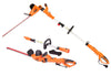 GARCARE 4.8A Multi-Angle Corded 2 in 1 Pole and Portable Hedge Trimmer with 20 Inch Laser Blade