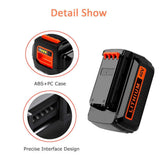 2 Pack 40 Volt MAX 2.5Ah LBXR36 Replacement Battery for Black&Decker LBX2040 LBXR36 LBX36 LBXR2036 40V Lithium Ion Batteries