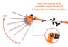 GARCARE 4.8A Multi-Angle Corded 2 in 1 Pole and Portable Hedge Trimmer with 20 Inch Laser Blade