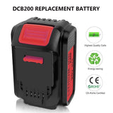 2Pack 6.0Ah 20V DCB205 for Dewelt , Lithium-ion Battery for Dewalt DCB203 DCB204 DCB205 DCB205-2 DCB180 DCD985B DCD771C2 DCS355D1 DCD790B Cordless power tools