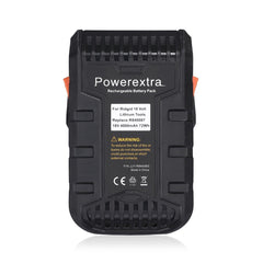 Powerextra 2 Pack 18-Volt 4.0Ah Lithium Ion Replacement Battery for RIDGID R840087 R840083