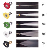 Homdox Electric High Pressure Washer 3000PSI 1.8GPM Power Pressure Washer Machine 1800W with Power Hose Gun Turbo Wand,5 Interchangeable Nozzles and Rolling Wheels