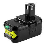 2 Pack 18v P108 Extended Battery Pack, MASIONE 6000mah Lithium Battery for Ryobi 18v Cordless Power Tools P104 P105 P102 P103 P107 P109 P122 BPL-1815 BPL-1820G