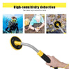 KKmoon Metal Detector, 98ft Waterproof Handheld Pinpointer, Pulse Induction Metal Detector, Precise Direction PI Technology Underwater Finding Treasure, Gold Unearthing Tool, with LED Light