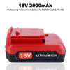 Lasica 18-Volt Lithium Ion Battery for Porter Cable 18V Cordless Power Tools Battery PC18B PC18BL PC18BLX, 2.0Ah 2Pack