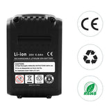 2 Pack 20 Volt 6.0Ah Replacement for Dewalt 20V Battery XRP Max Lithium DCB207 DCB206 DCB205 DCB204 DCB203 DCB201 DCB200 DCB180 Cordless Power Tools