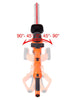 GARCARE 4.8A Multi-Angle Corded 2 in 1 Pole and Portable Hedge Trimmer with 20 Inch Laser Blade