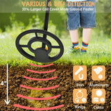 RM RICOMAX JR Metal Detector for Kids with LCD Display & Buzzer【IP68 Waterproof Coil & 2lb Lightweight】【One-Press Operation & Various Detection】 24