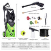 Homdox 3000 PSI Electric Pressure Washer, High Pressure Washer, Professional Washer Cleaner Machine with 5 Interchangeable Nozzles, 1800W,1.80 GPM,Hose with Reel