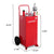 Arksen 30 Gallon Portable Fuel Transfer Gas Can Caddy Storage Gasoline Tank Heavy Duty 30-Gallons Capacity- Red