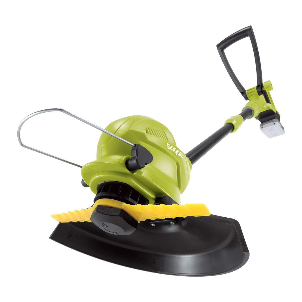 Sun Joe 24V-SB10-LTE 24V iON+ 10-in. 2.0Ah Cordless SharperBlade Stringless Lawn Trimmer, Green