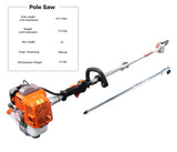 PROYAMA 26cc 5 in 1 Trimming Tools, Multi Functional Sets Gas Hedge Trimmer, String Trimmer, Brush Cutter, Pole Chainsaw Pruner with Extension Pole