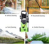 Homdox 3000 PSI Pressure Washer, 1.80 GPM 1800W Electric Power Washer with 5 Quick-Connect Spray Tips (Green) (Green)