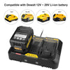 Energup Replacement DCB102BP Charger for DEWALT 20-volt MAX Jobsite Charging Station DCB102 DCB102BP Dewalt 20v Lithium Battery DCB205-2 DCB204-2 Dewalt 20v charger