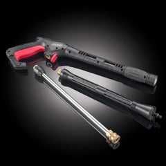 Powerhouse International - Electric High Power- Pressure Washer - 3000 PSI 2.2 GPM - Power Washer - Patio Cleaner - Hose Reel - Spray Gun (Red - Platinum Edition)