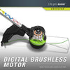 Greenworks PRO 80V Cordless Brushless String Trimmer + Blower Combo, 2Ah Battery Included STBA80L210