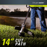 Greenworks 14-Inch 40V Cordless String Trimmer (Attachment Capable), 4.0 AH Battery Included 21362